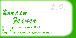 martin feiner business card